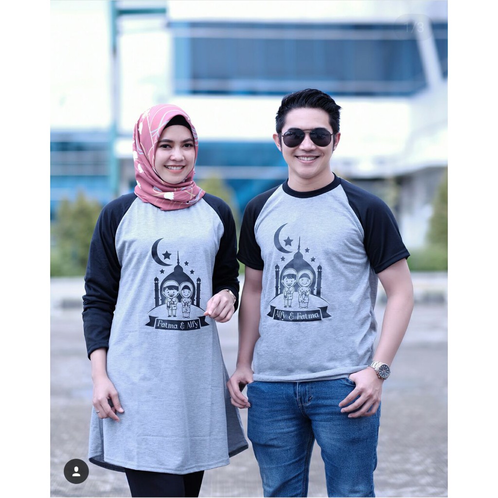 Baju Couple Pasangan Bisa Cetak Nama Kaos Couple Kaos Raglan Couple Romantis Kado Pernikahan Shopee Indonesia