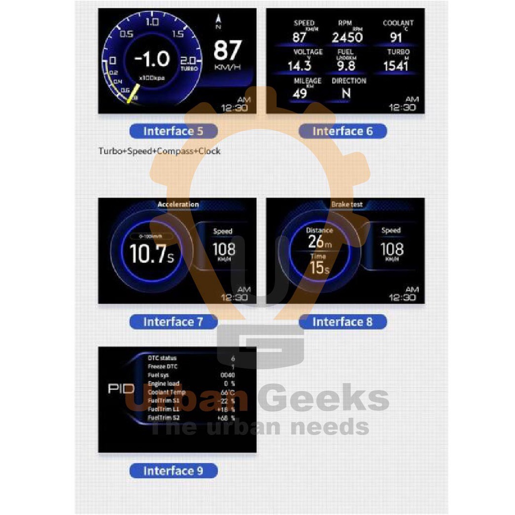 HUD P6 Display Car Windshield Speedometer Projector System Head Up Display