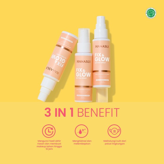 Hanasui Fix &amp; Glow Setting Spray BPOM