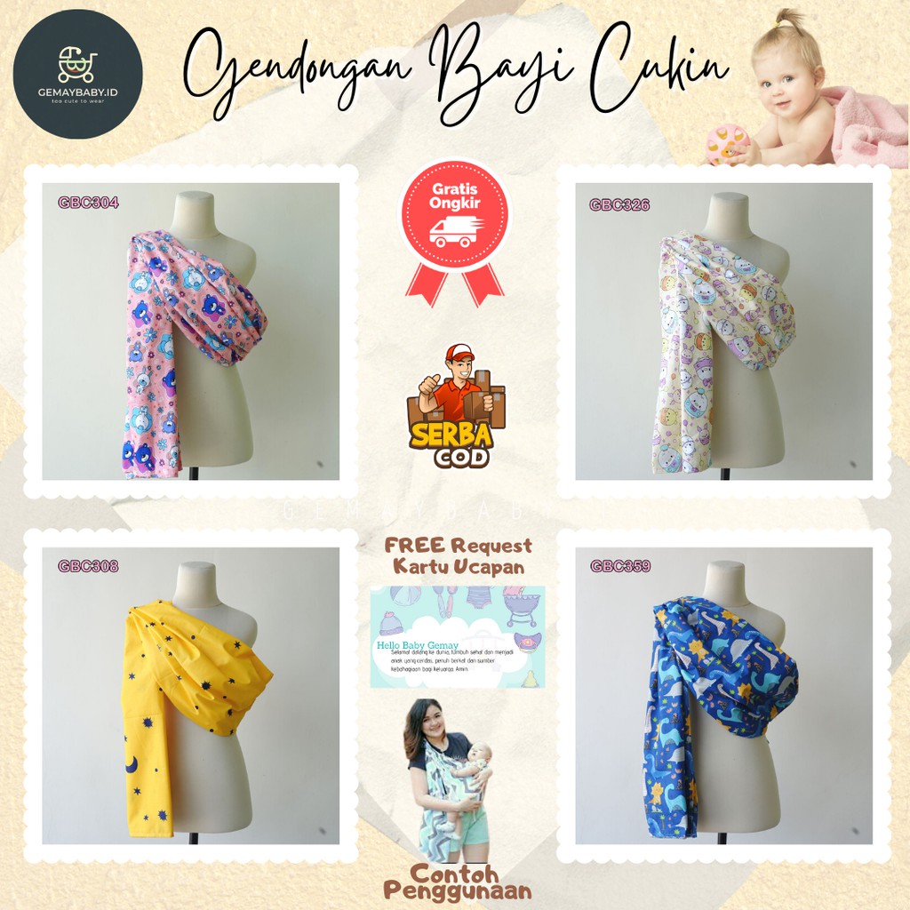 Gendongan Bayi Depan Belakang Gendongan Sling Praktis Gendongan Bayi Kaos Gendongan Bayi Murah