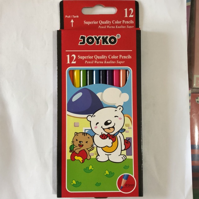 

Cp-12pb Cp12pb Pencil Pinsil 12 Warna / Colour Color Pencils 12W panjang