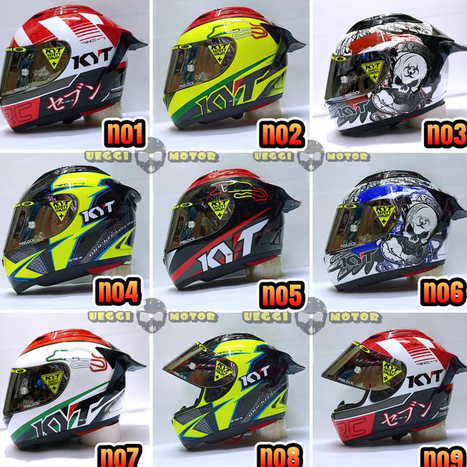 HELM KYT RC7 PAKET GANTENG