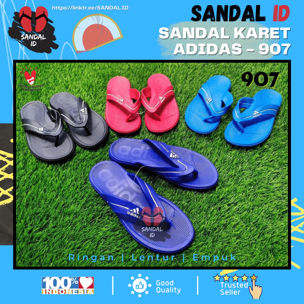 Sandal Jepit Pria Adidas Duramo Jepit 907 Anti Slip Elastis Sendal Jepit Slide