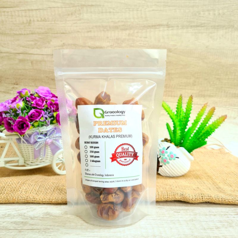 Kurma Khalas Premium Grade A (250 gram) by Granology