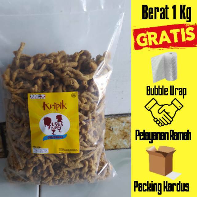 Keripik Usus 1kg / Kripik Usus 1kg / Kripik Usus Kiloan / Kripik Usus Ayam 1 Kg