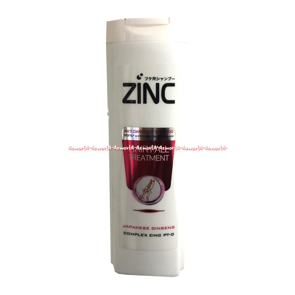 Zinc Anti Dandruff Shampoo 340ml Clean Active Hair Fall Shampoo Untuk Rambut rontok ketombe