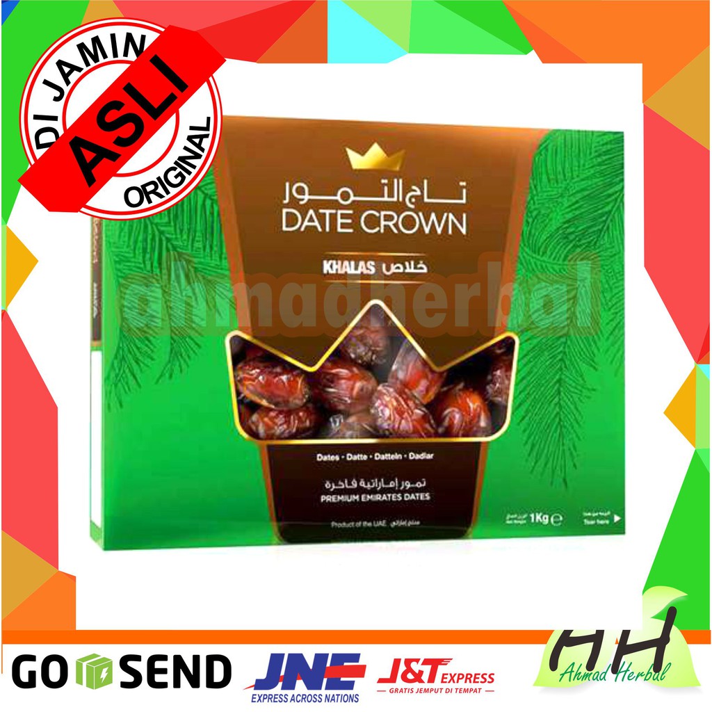 

Kurma Date Crown Khalas 1kg/Date Crown Khalas Oleh Oleh Haji KOLAS KHOLAS