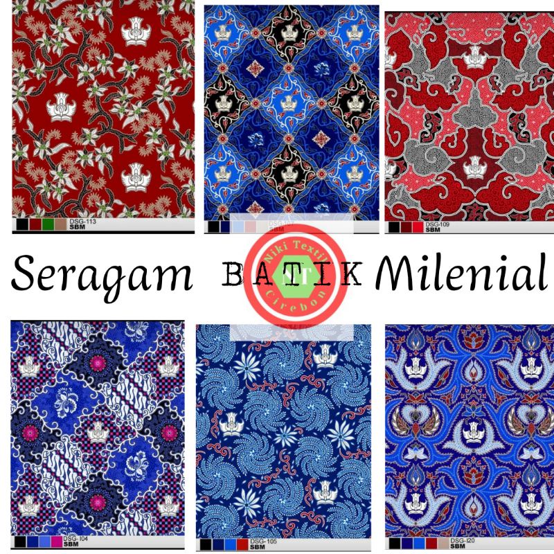 Batik milenial batik seragam || Seragam batik millenial seragam sekolah