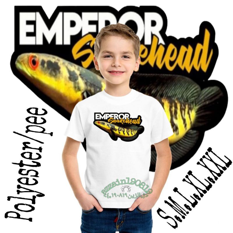 kaos anak channa snakehead/andrao/stewarti/limbata/auranti/maru/pulchra/blue pulchra/barca/marulioid