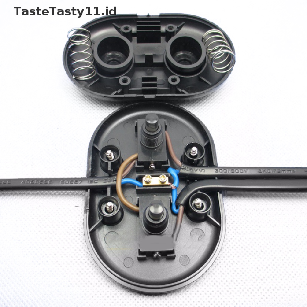 (TasteTasty) Saklar Kaki Dua Tombol Kontrol Lampu Meja / Lantai CE 2A 110V 220V