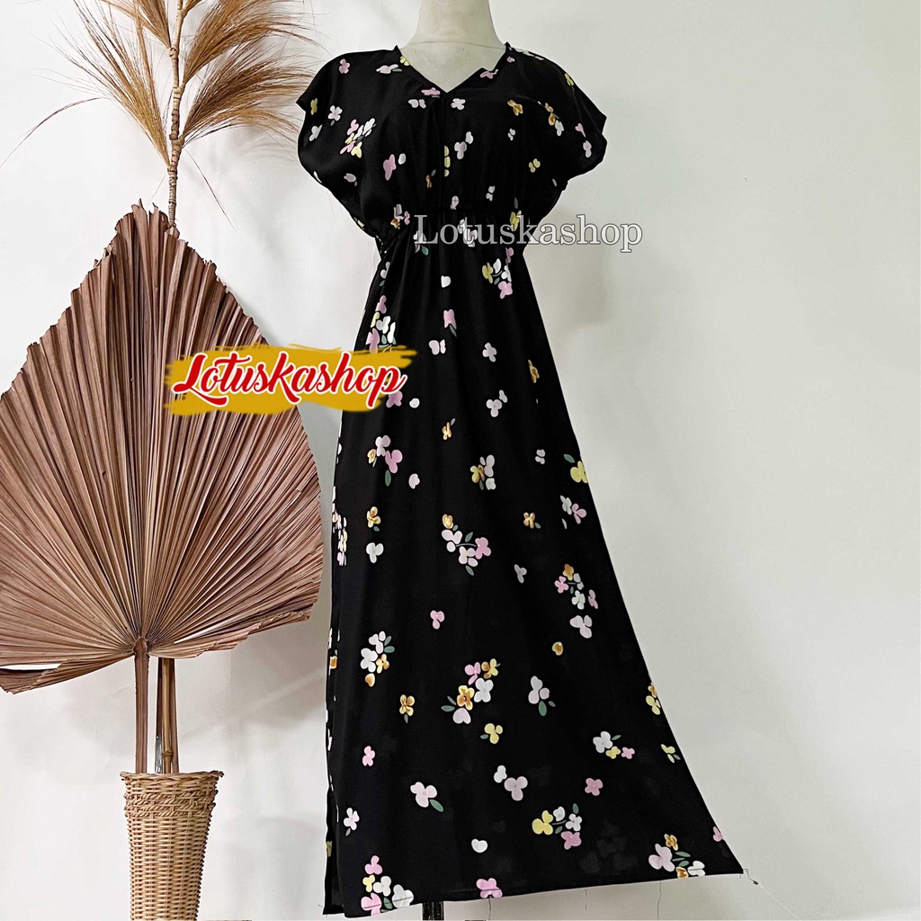 Dress Manohara Panjang Bali Vanesa-Megan Hitam