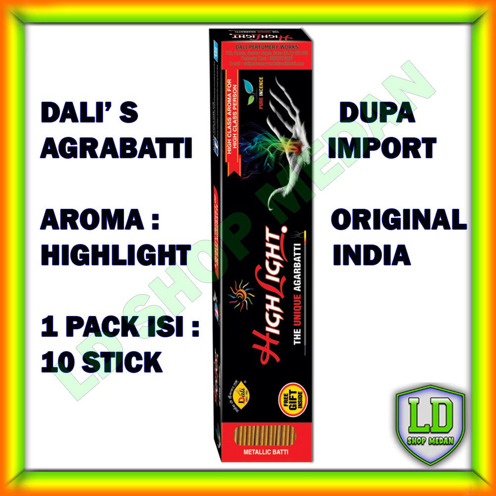 Pengharum Ruangan Bentuk Dupa / Hio Aromaterapi Original Import India Dali Argabatti Incense Sticks