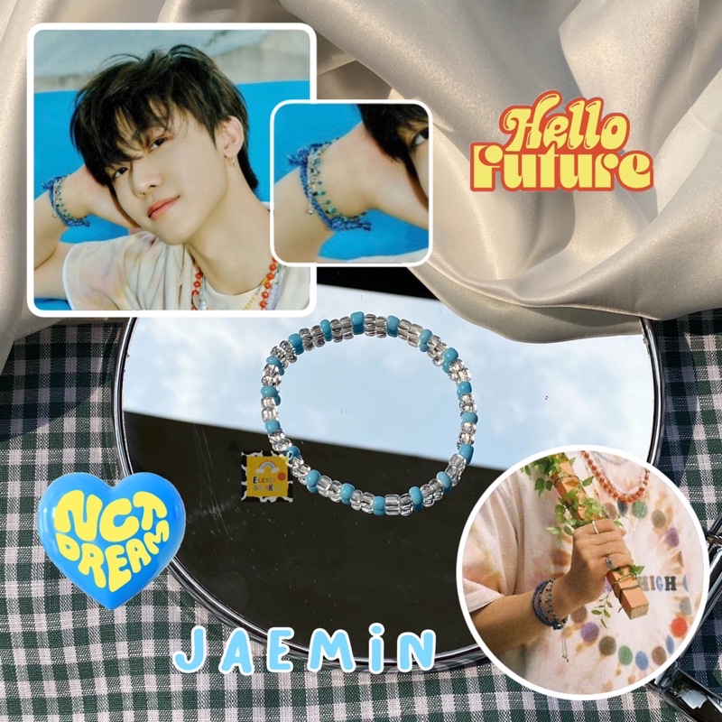 jaemin nct dream hello future beads bracelet / gelang manik jaemin nct idol kpop