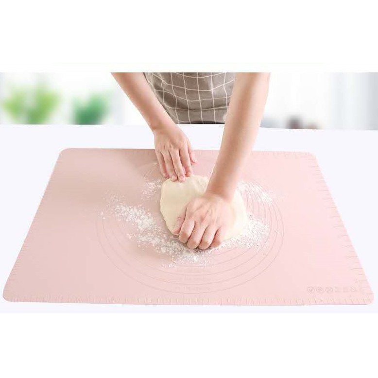 Alas Adonan Silikon Alas Rolling Kue Silicone Baking Mat Tebal