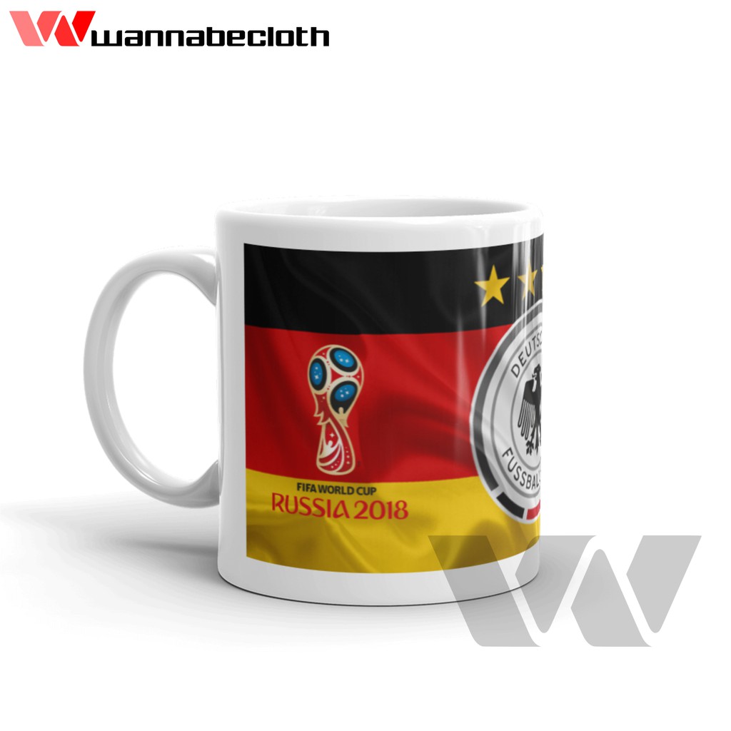 Gelas Mug Keramik Souvenir Piala Dunia World Cup 2018 Timnas Jerman Germany