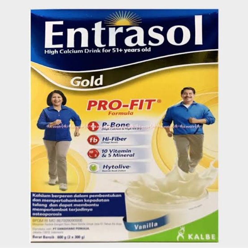 

entrasol gold vanila 600 gram orang tua