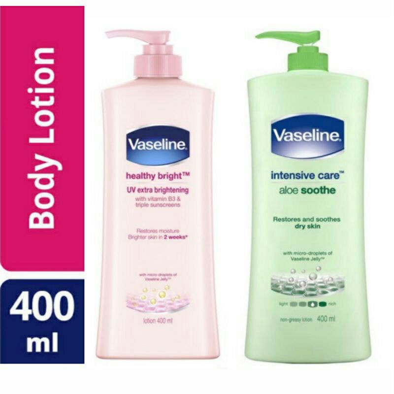 Vaseline Body Lotion 400ml Intensive Care | Healthy Bright