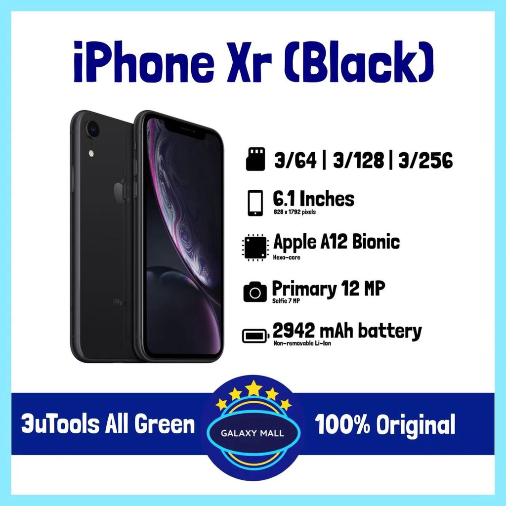 IPHONE XR 64GB/128GB/100%ORIGINAL SECOND FULLSET-5