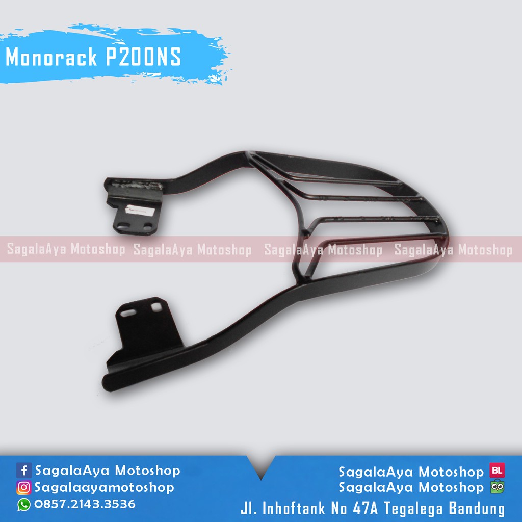 Bracket Box Motor Monorack Bajaj pulsar P200ns / Kawasaki BR200 BR  P200 NS gp sport sagalaaya