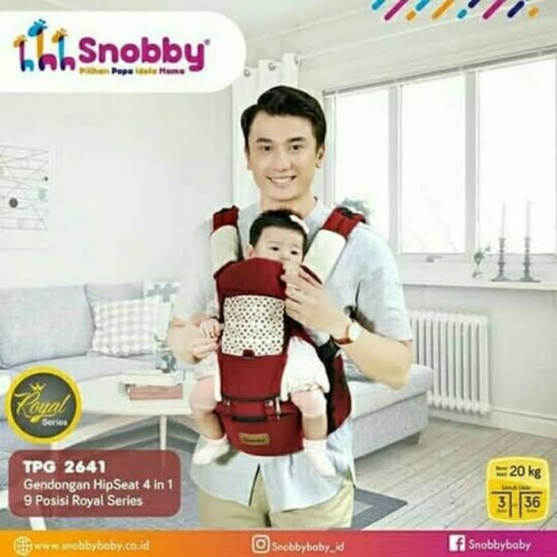 Gendongan Snobby Hipseat Grey TPG 2642