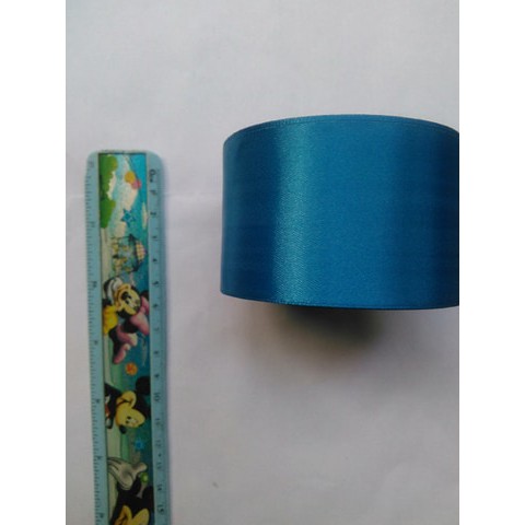 

Pita satin 5 cm Biru-harga per rol