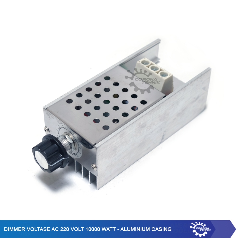 Aluminium Casing - Dimmer Voltase AC 220 Volt 10000 Watt