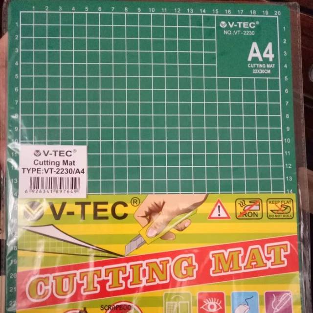 

CUTTING MAT V-TEC A4 DAN A3 DOUBLE SIDE