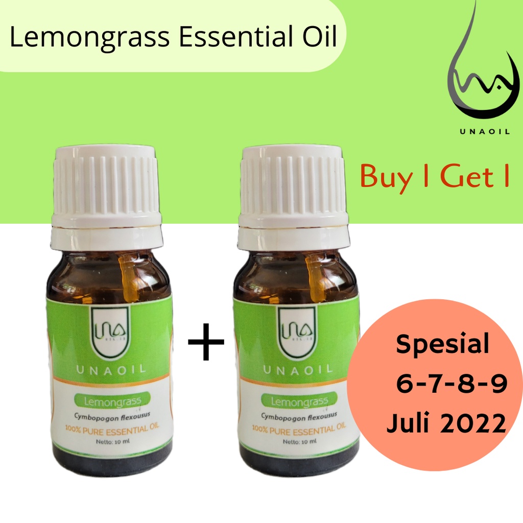 Unaoil Lemongrass Essential Oil Diffuser Humidifier Minyak Esensial Purifier Aromatherapy Difuser EO