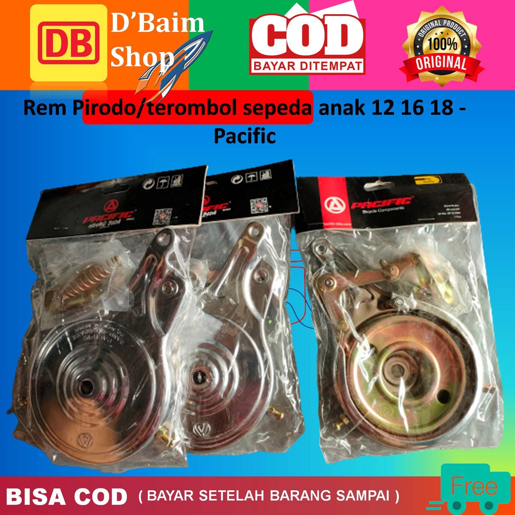 Rem Sepeda Pirodo Pacific SP-G1002 70 Mm Untuk Sepeda 12, 16,18 inchi Rem Sepeda Tromol