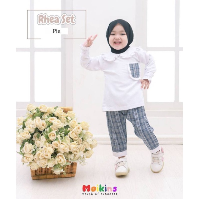 SETELAN ANAK PEREMPUAN 6-8 TAHUN/RHEA SET KIDS/SET ANAK TERBARU/BAHAN KATUN/FAR MOSLEMSTORE