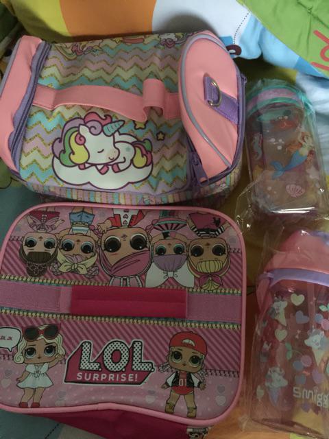 Tas Bekal / Lunch Bag Tenteng Lapis Foil Tsum, Lol, Pony, Cars