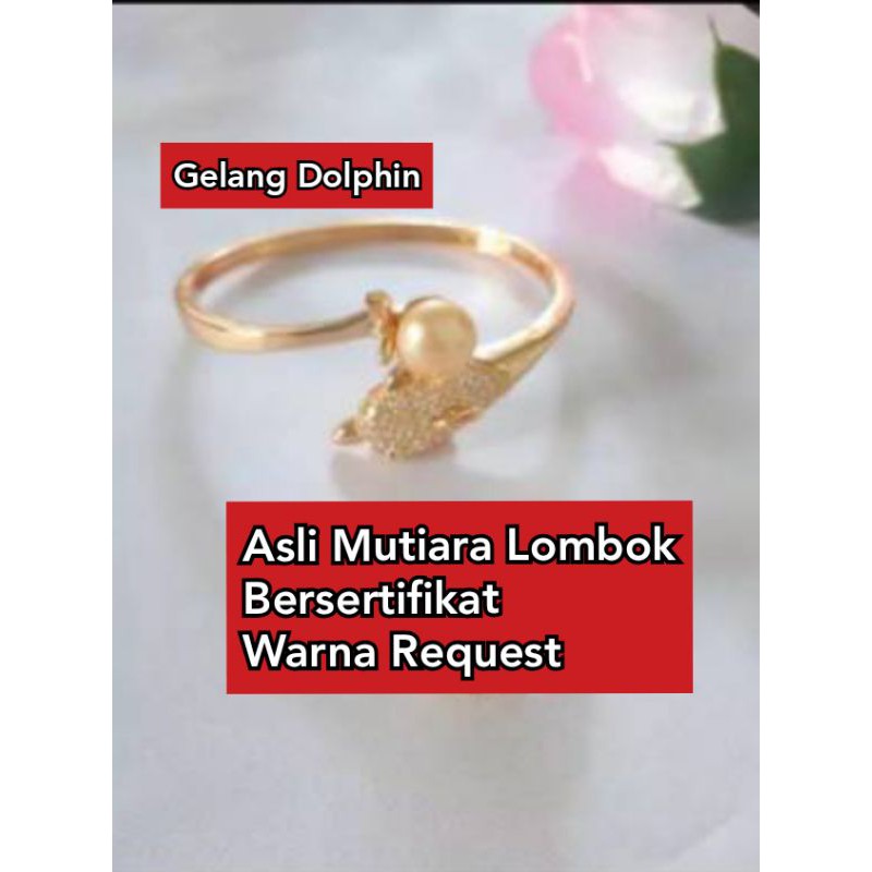 GELANG LUMBA LUMBA DOLPHIN MUTIARA AIR TAWAR LOMBOK ASLI GELANG PESTA UNIK MEWAH KONDANGAN BANGLE
