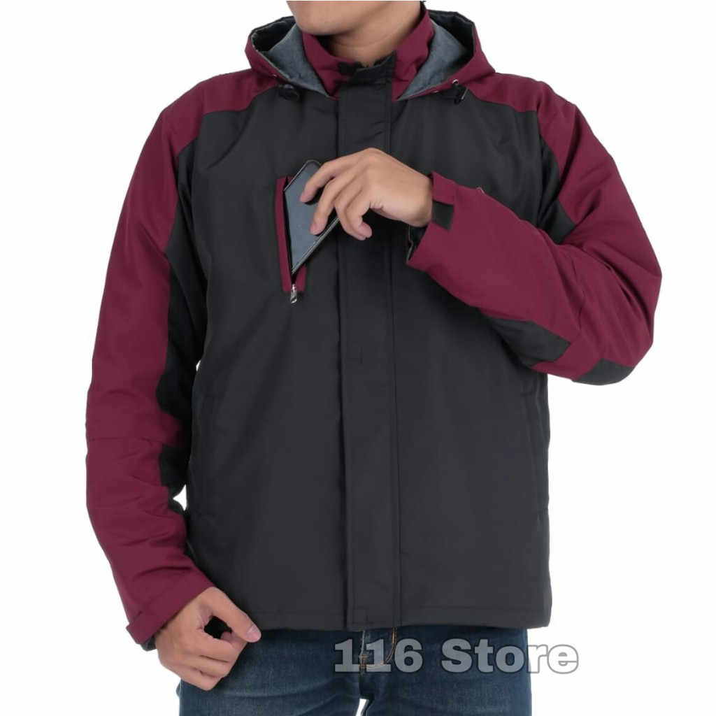 Jaket Gunung Windbreaker Anti Air | Jaket Outdoor WATERPROOF | Jaket Pria Hiking Traveling Bikers