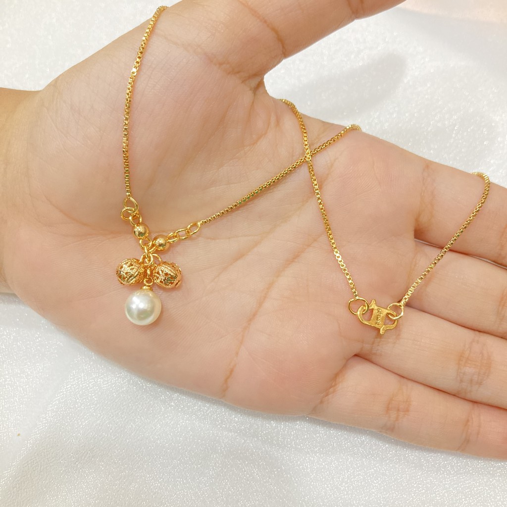 Kalung Anak Model Koye Mutiara Lapis Emas L21B