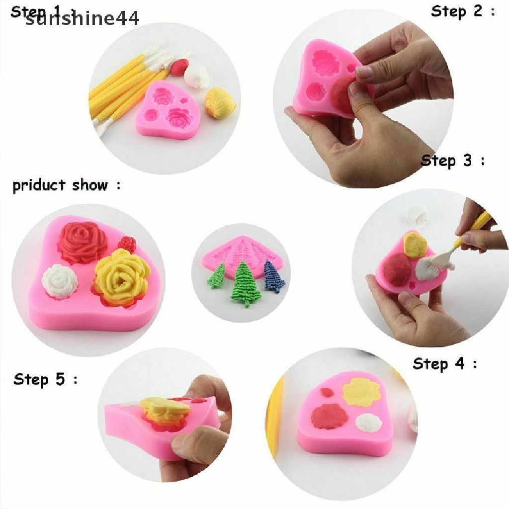 Sunshine Cetakan Kue / Cupcake Bentuk Kelinci Paskah 3D Bahan Silikon  .