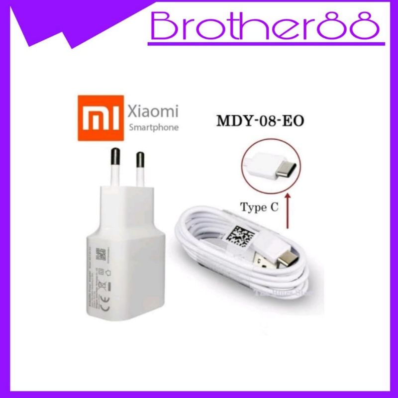 TRAVEL CHARGER XIAOMI TYPE C FAST CHARGING 3A ORIGINAL MDY-08-EH