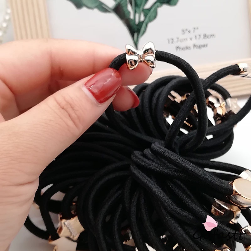 1PC Ikat Rambut Karet Wanita Korea Karakter Kuncir Rambut Gelang G-5