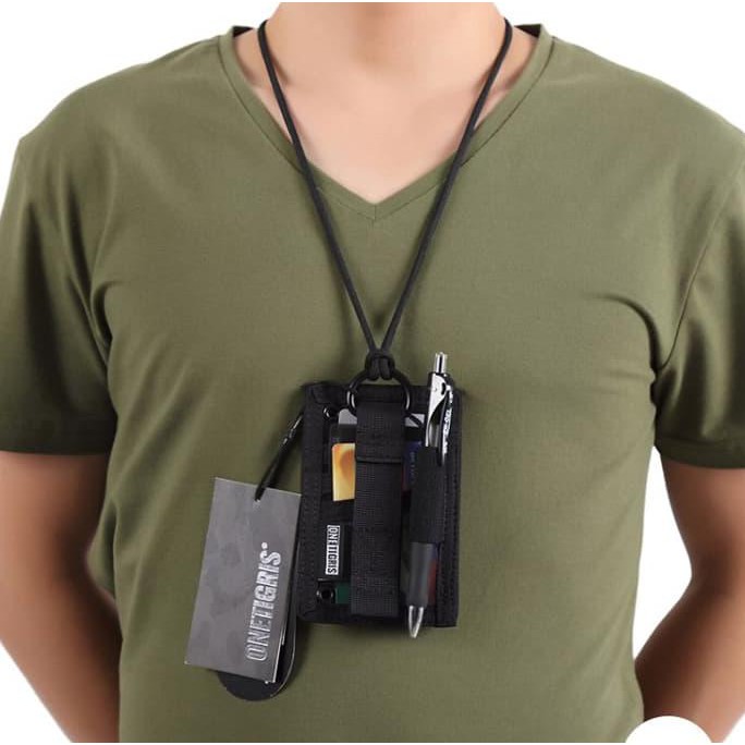 

Terbaik Dan Terlaris Tactical Id Card Holder Onetigris Patch Neck Lanyard Black