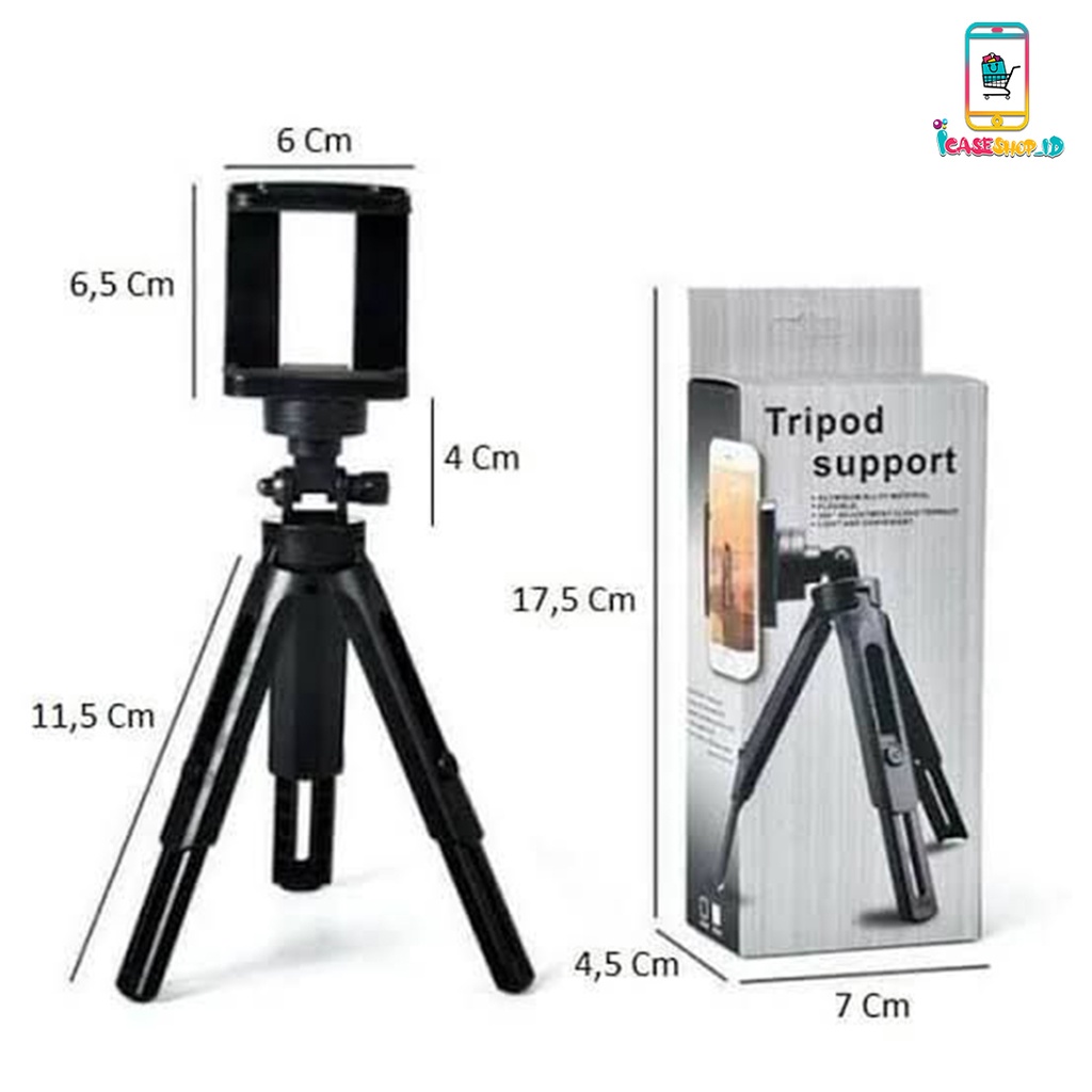 Tripod Support Mini + Holder U / Extendable braket Satoo penyangga kecil stabilizer kamera camera AH031 - ACS