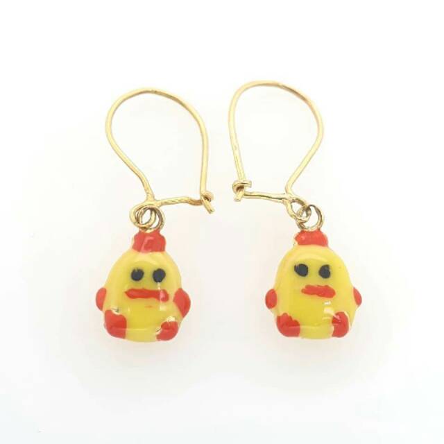 Anting karakter kartun Anting Emas 17 K - Murah 1.05gr - 3588