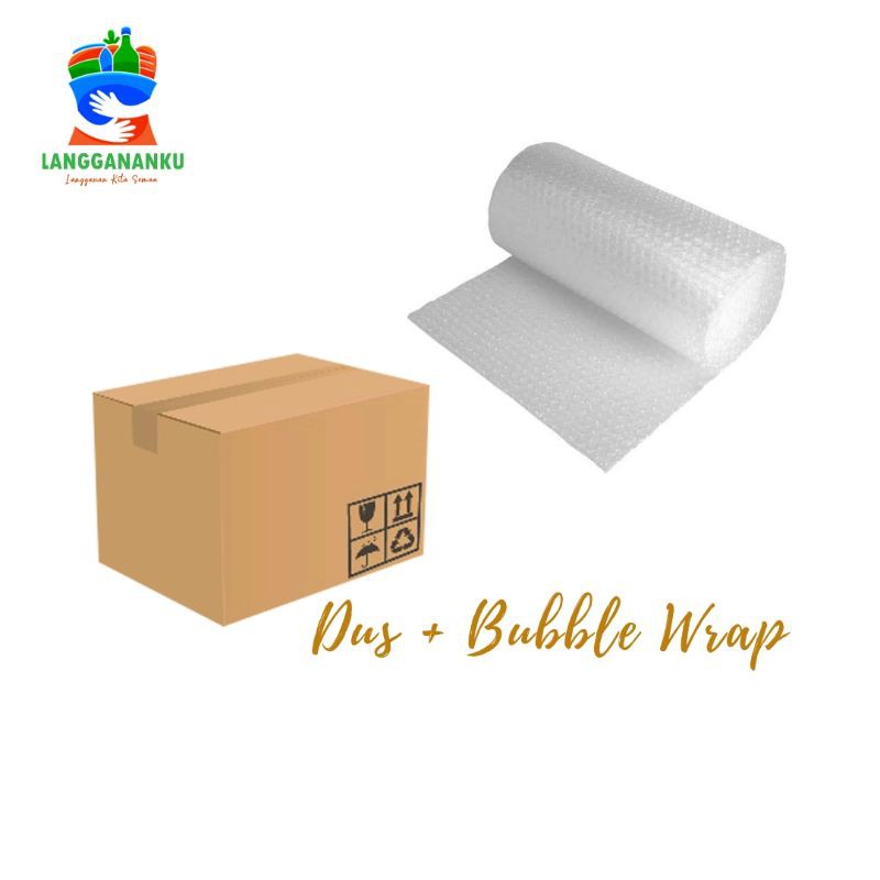 

PACKING TAMBAHAN BUBBLE WRAP DAN DUS