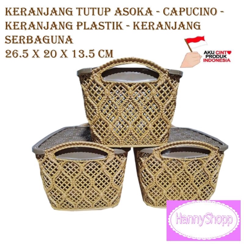 KERANJANG ASOKA - CAPUCINO - KERANJANG TUTUP - KERANJANG PLASTIK - SERBAGUNA