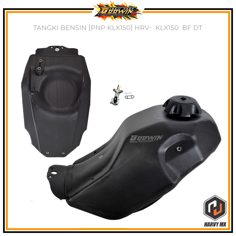 Tangki Plastik Tempat Bensin HRV PNP KLX 150 Delta Box Warna Hitam PNP KLX 150 BIGFOOT DTRACKER