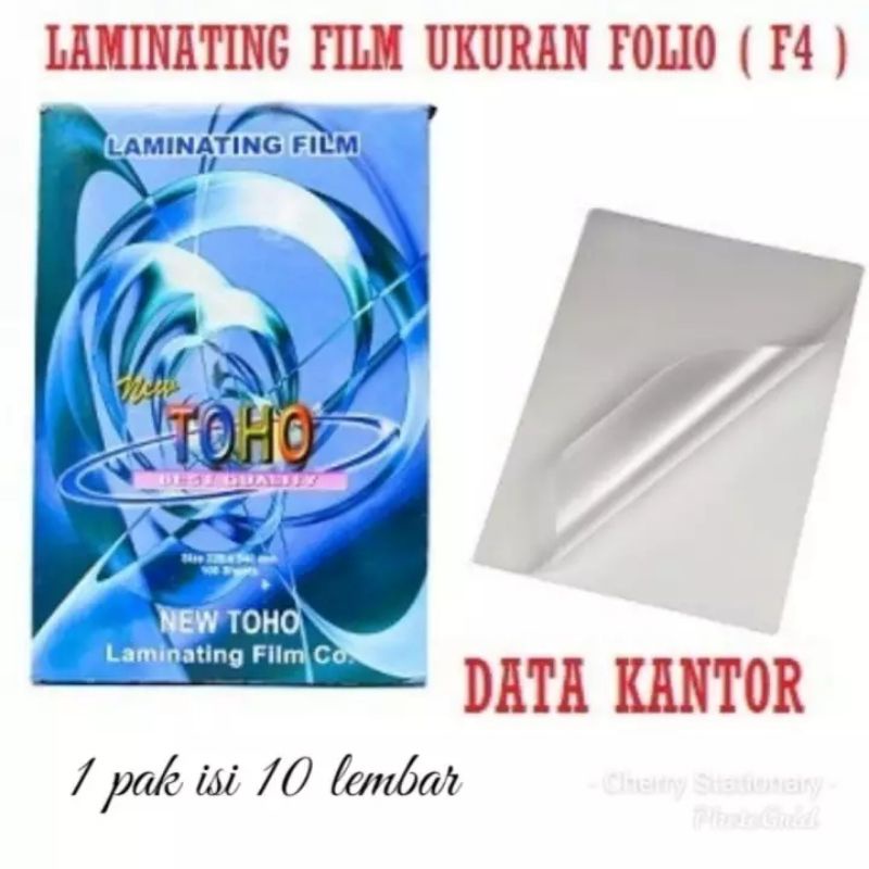 

Plastik Laminating Panas Folio F4 isi 10 lembar