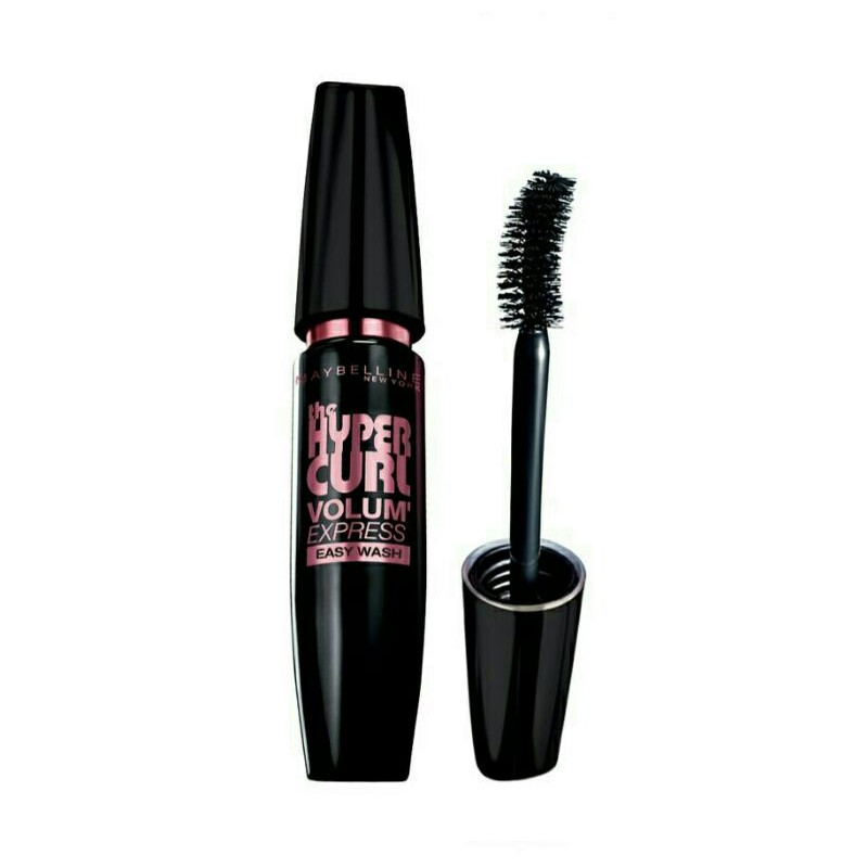 Mascara Hypercurl Maybelline Black - Maskara Waterproof