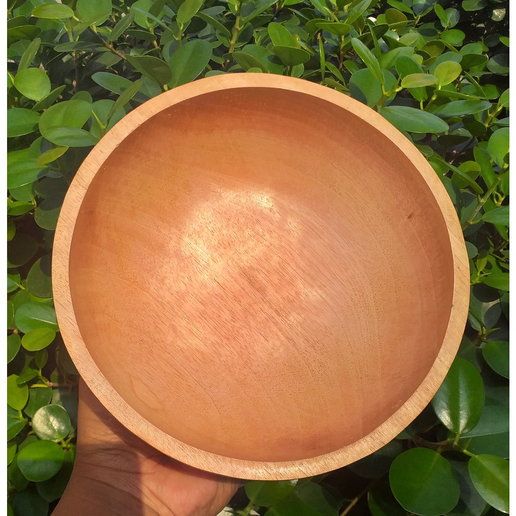 mangkok jumbo 20cm kayu mahoni