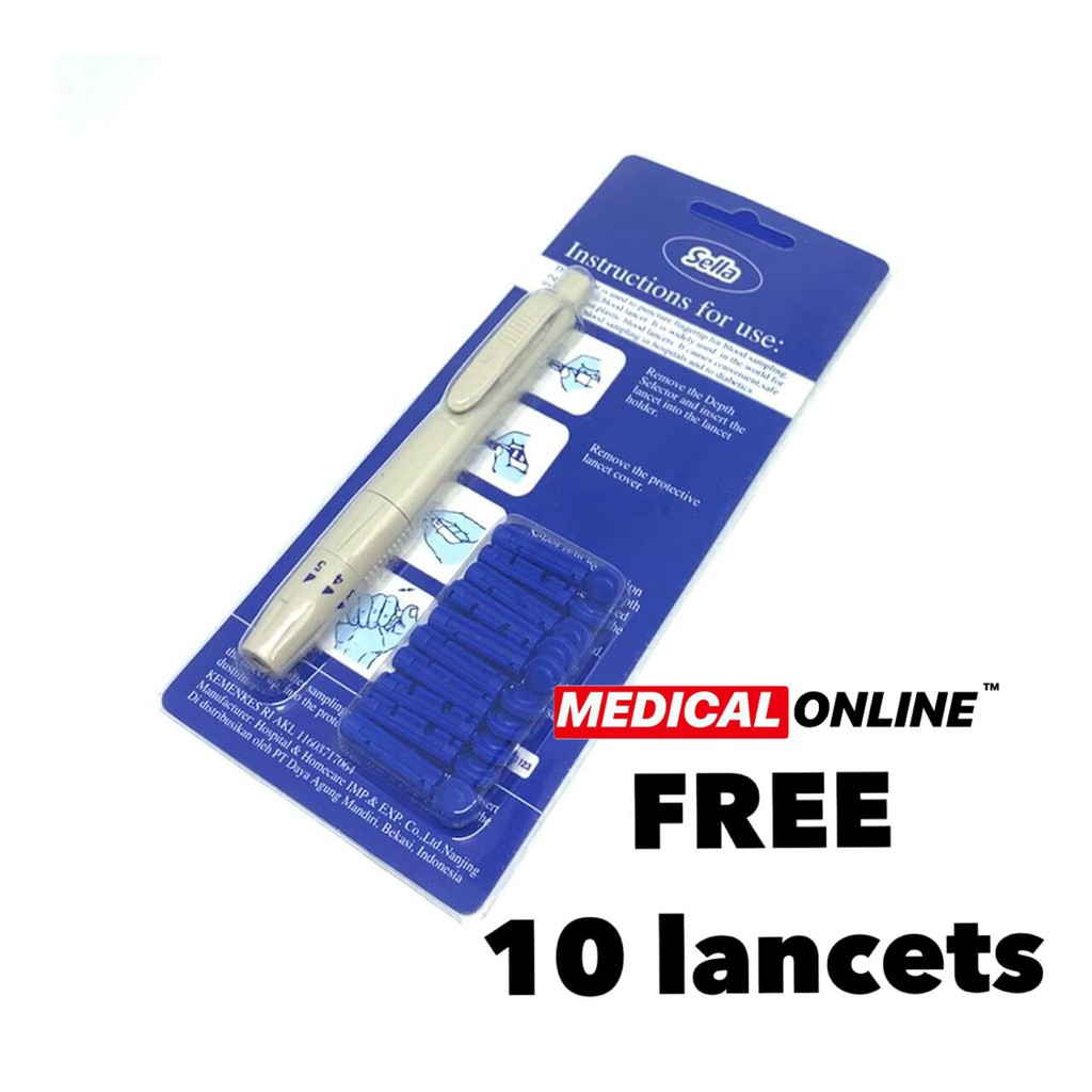 PEN LANCING SELLA BLOOD LANCET PENA LANCET BEKAM MEDICAL ONLINE MEDICALONLINE