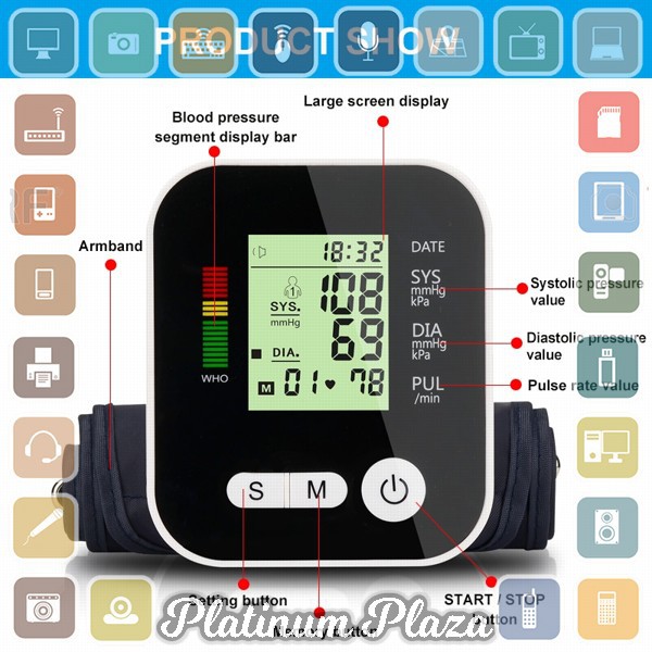 TaffOmicron Pengukur Tekanan Darah Tensi Electronic Blood Pressure Monitor - RAK-283 - White`28H3MI-