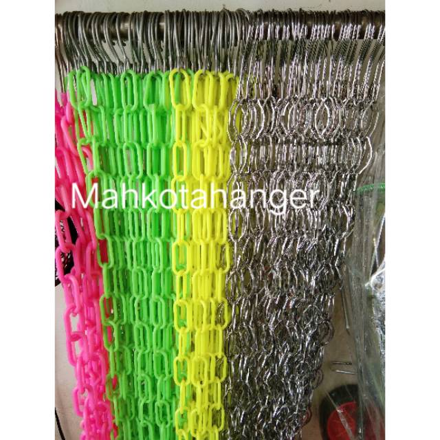 Rantai Gantungan Baju Plastik / Rantai gantungan hanger plastik (100cm)