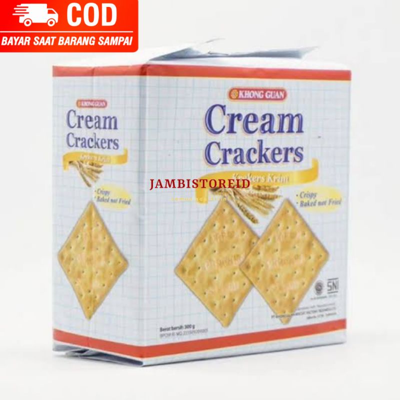 

(JAMBISTOREID) JAMBI LANGSUNG KIRIM Cream Crackers Khong Guan All Varian 300gram 200gram 120gram Krekers Krim Jambi